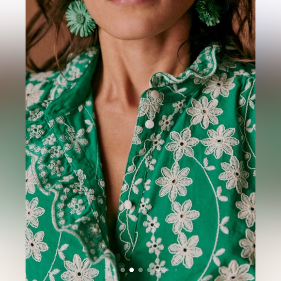 Sézane dahlia shirt - Picture 7 of 8